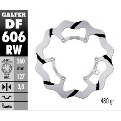 Преден спирачен диск Galfer WAVE FIXED 260x3mm DF606RW
