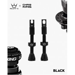 Вело вентил Peaty's x Chris King (MK2) Tubeless Valves - 60mm / Black Вело вентил Peaty's x Chris King (MK2) Tubeless Valves - 60mm / Black
