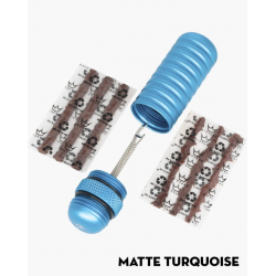 Вело комплект за лепенки на гуми Peaty's Holeshot Tubeless Puncture Plugger Kit Matte Turquoise
