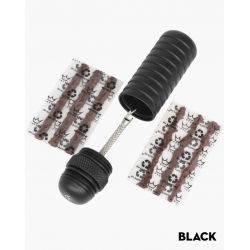 Вело комплект за лепенки на гуми Peaty's Holeshot Tubeless Puncture Plugger Kit Black