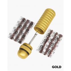 Вело комплект за лепенки на гуми Peaty's Holeshot Tubeless Puncture Plugger Kit Gold