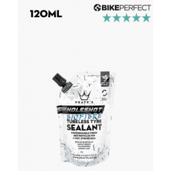 Вело течност за безкамерни гуми Peaty's Holeshot BioFibre Tubeless Tire Sealant 120ml Trail Pouch