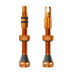 Вело вентил Peaty's Holeshot Fast Flow Tubeless Valves - 42mm / Mango