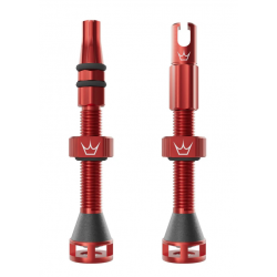 Вело вентил Peaty's Holeshot Fast Flow Tubeless Valves - 42mm / Red