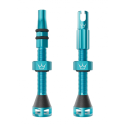 Вело вентил Peaty's Holeshot Fast Flow Tubeless Valves - 42mm / Turquoise
