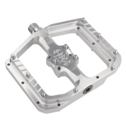 Вело Педали BURGTEC Penthouse Flat MK5 B-­Rage Edition Pedals ­Rhodium Silver