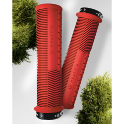 Вело ръкохватки Peaty's Monarch Grip - Mushroom - Thin - Red