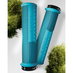 Вело ръкохватки Peaty's Monarch Grip - Mushroom - Thin - Turquoise