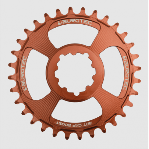 Вело Плоча BURGTEC GXP Boost 3mm Offset Thick Thin Chainring 34T Kash Bronze Вело Плоча BURGTEC GXP Boost 3mm Offset Thick Thin Chainring 34T Kash Bronze