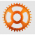 Вело Плоча BURGTEC Thick Thin Chainring for Shimano Direct Mount - 30T - Iron Bro Orange thumb