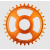 Вело Плоча BURGTEC Thick Thin Chainring for Shimano Direct Mount - 32T - Iron Bro Orange thumb