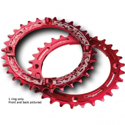 Вело Плоча RACE FACE CHAINRING SINGLE NARROW WIDE 104X30 RED