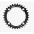Вело Плоча RACE FACE Chainring Single Narrow Wide 104X34 Black thumb
