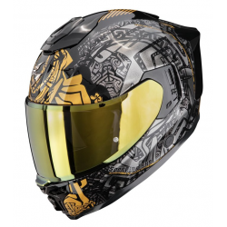 Каска SCORPION EXO-1500 AIR APUS Black-Grey-Gold