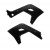 Пластмасов капак за радиатор Polisport kawasaki KX 03-08 RESTYLE 24 BLACK thumb