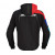 Текстилно мото яке SPIDI HOODIE WARRIOR H2OUT BLACK/RED/SKY BLUE thumb