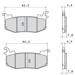 Накладки BREMBO M588Z04
