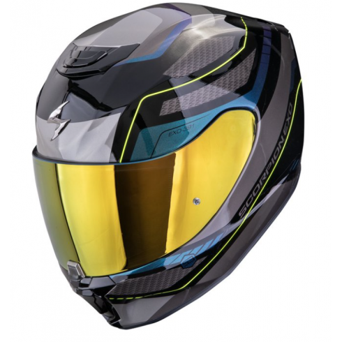 Каска SCORPION EXO-391 LEO Black-Blue Каска SCORPION EXO-391 LEO Black-Blue