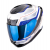 Каска SCORPION EXO-391 LEO White-Blue thumb