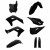 Комплект рестайлинг пластмаси POLISPORT Restyling Kit Kawasaki KX 125/250 (2003-08) black Комплект рестайлинг пластмаси POLISPORT Restyling Kit Kawasaki KX 125/250 (2003-08) black thumb