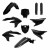 Комплект пластмаси POLISPORT Full Plastic Kit Yamaha YZ 450F (2026) black thumb