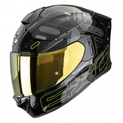 Каска SCORPION EXO-530 AIR FOND Black-Neon Yellow
