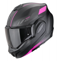 Модуларна каска SCORPION Exo-Tech Evo SOCIUS MATT BLACK/PINK