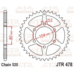 Задно зъбчато колело JTR478.38