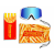 Слънчеви очила Pit Viper The Merika French Fry Goggle Blue Lens Large thumb