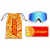 Очила Pit Viper The Miami Nights French Fry Goggle Blue Lens Small thumb