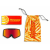 Очила Pit Viper The Combustion French Fry Goggle Red Lens Small thumb