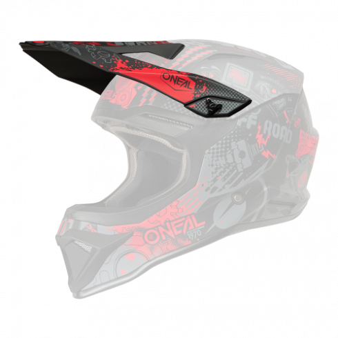 Козирка за каска O'NEAL 1SERIES VIBRANT BLACK/RED Козирка за каска O'NEAL 1SERIES VIBRANT BLACK/RED