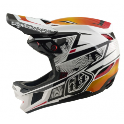 Вело каска Troy Lee Designs D4 Composite Helmet MIPS Lined Up White