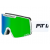Очила Pit Viper The Miami Nights Backslap Goggle Blue-Green Lens Large thumb