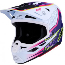 Мотокрос каска ALPINESTARS SM7 BLASTER PUR/PNK/WH Мотокрос каска ALPINESTARS SM7 BLASTER PUR/PNK/WH