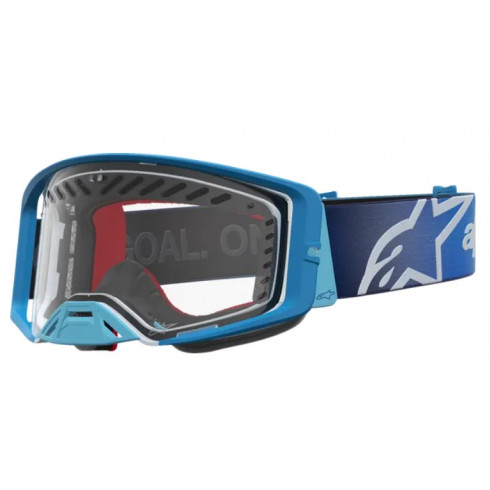 Мотокрос очила ALPINESTARS SUPERTECH DURA AIR FLUID BLUE FADE/SIL/CLR Мотокрос очила ALPINESTARS SUPERTECH DURA AIR FLUID BLUE FADE/SIL/CLR
