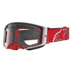 Мотокрос очила ALPINESTARS SUPERTECH DURA AIR FLUID RED/SIL/CLR