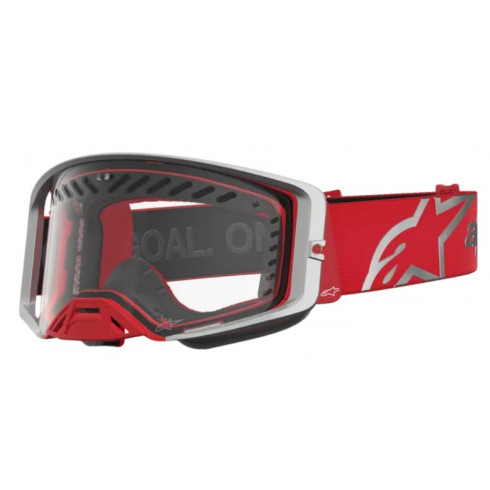 Мотокрос очила ALPINESTARS SUPERTECH DURA AIR FLUID RED/SIL/CLR Мотокрос очила ALPINESTARS SUPERTECH DURA AIR FLUID RED/SIL/CLR