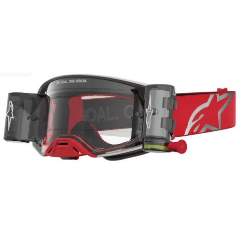 Мотокрос очила ALPINESTARS SUPERTECH FIRMA ROLL OFF RED/SIL/CLR Мотокрос очила ALPINESTARS SUPERTECH FIRMA ROLL OFF RED/SIL/CLR