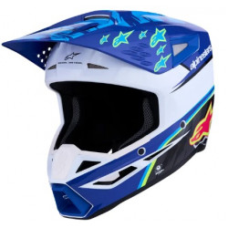 Мотокрос каска ALPINESTARS SM3 FALCON BLU/BLK/PNK Мотокрос каска ALPINESTARS SM3 FALCON BLU/BLK/PNK