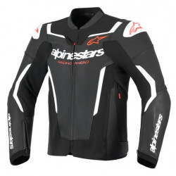 Кожено яке ALPINESTARS GP FORCE V2 BK/WHT Кожено яке ALPINESTARS GP FORCE V2 BK/WHT