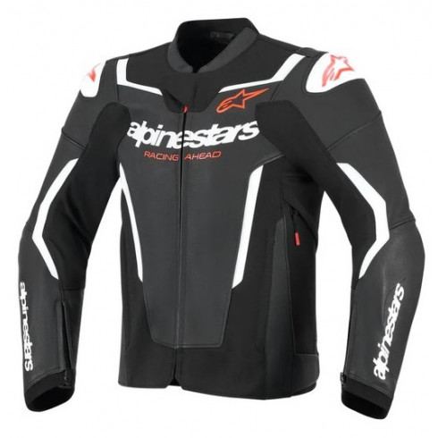 Кожено яке ALPINESTARS GP FORCE V2 BK/WHT Кожено яке ALPINESTARS GP FORCE V2 BK/WHT