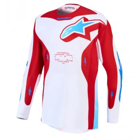 Мотокрос джърси ALPINESTARS RACER HUNT WHT/RED/BLU Мотокрос джърси ALPINESTARS RACER HUNT WHT/RED/BLU