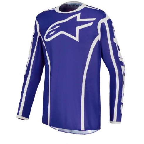 Мотокрос джърси ALPINESTARS FLUID APEX V2 BLUE/WHITE Мотокрос джърси ALPINESTARS FLUID APEX V2 BLUE/WHITE