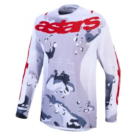Мотокрос джърси ALPINESTARS RACER AIR LONE GY/CAM/WH/RD Мотокрос джърси ALPINESTARS RACER AIR LONE GY/CAM/WH/RD