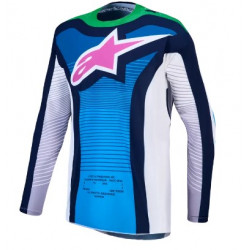 Мотокрос джърси ALPINESTARS TECHSTAR MAVEN WHITE/BL/GN