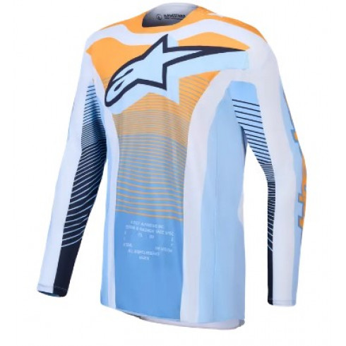 Мотокрос джърси ALPINESTARS TECHSTAR MAVEN BLU/TNG/BK Мотокрос джърси ALPINESTARS TECHSTAR MAVEN BLU/TNG/BK