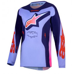 Детско мотокрос джърси Alpinestars FLUID HUNT PUR/PNK