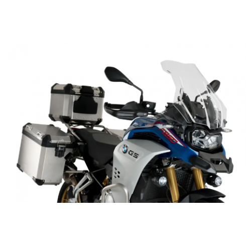 Puig Слюда Touring Plus BMW F750GS 18-24, G850GS 18-24, F900GS Adventure 24-26 Smoke за мотори стандартно OEM с туристическа слюда Puig Слюда Touring Plus BMW F750GS 18-24, G850GS 18-24, F900GS Adventure 24-26 Smoke за мотори стандартно OEM с туристическа слюда
