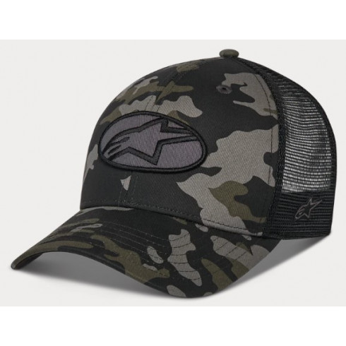 Шапка ALPINESTARS CRV BILL TRUCK OBLIQUE CAMO/BK Шапка ALPINESTARS CRV BILL TRUCK OBLIQUE CAMO/BK